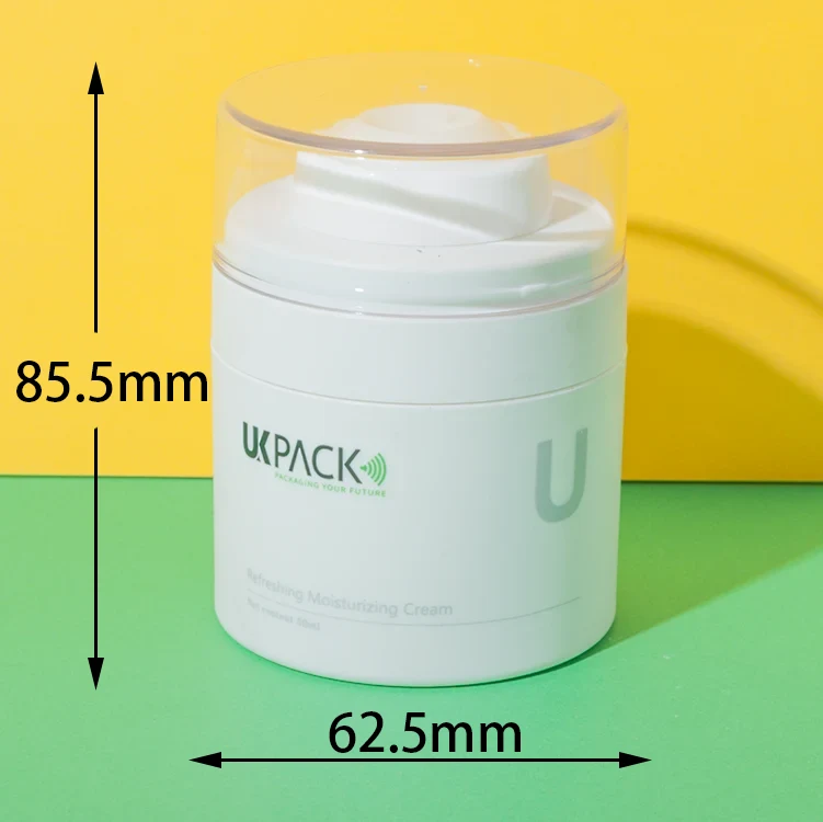acrylic cbd airless pump jar 50ml - 1