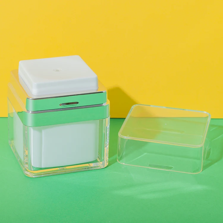 acrylic square airless jar 30ml - 2