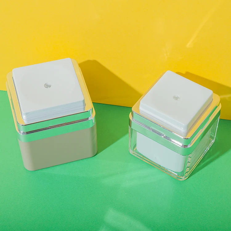 acrylic square airless jar 30ml 50ml - 2