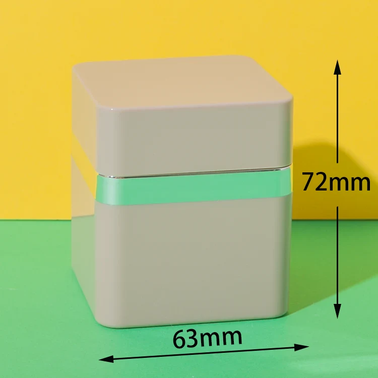 acrylic square airless jar 50ml - 1