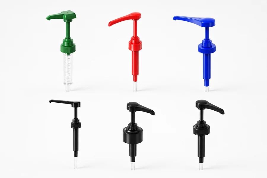 five UKPACK syrup pump head styles – 1 five UKPACK syrup pump head styles - 1