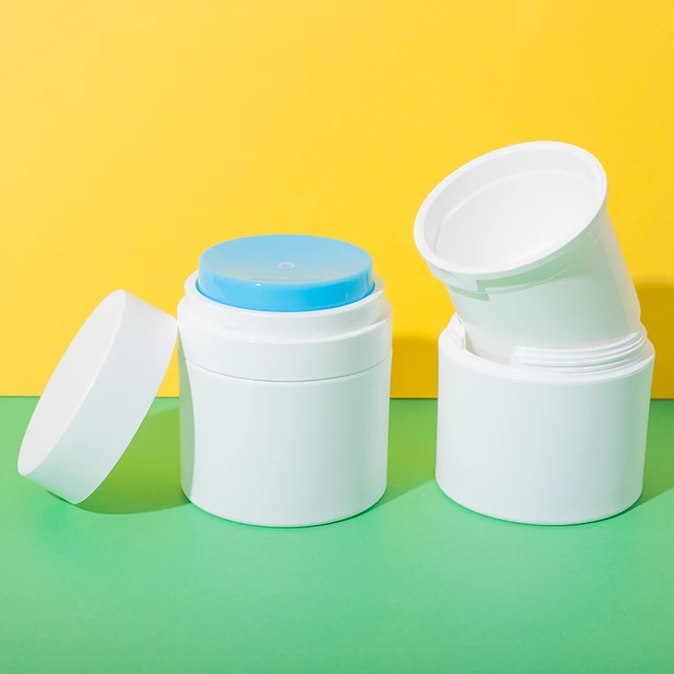 pp refillable 1.7 fl oz airless jar for cream - 1