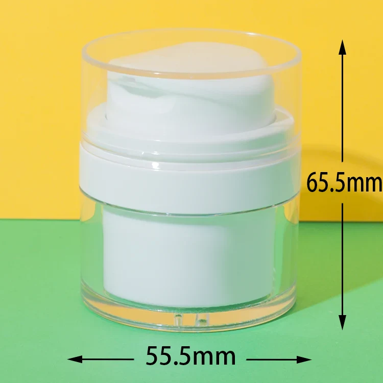 AS airless cosmetic jars capacity comparison
