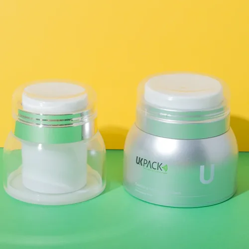 AS electroplated airless jars 30g 50g front view