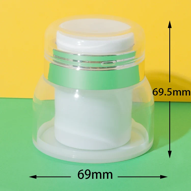 AS electroplated airless jars finish detail