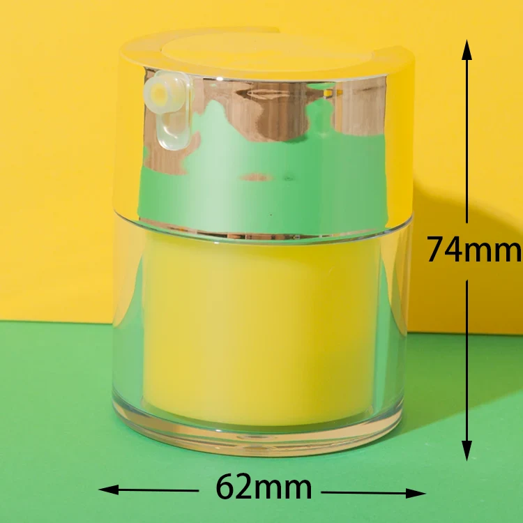 AS refillable airless jars assembled view