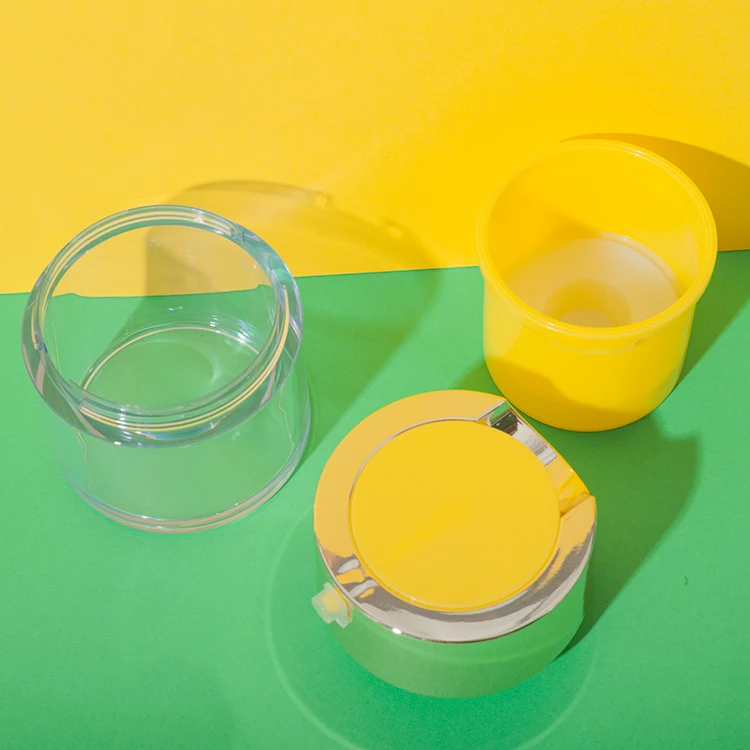 AS refillable airless jars assembled view