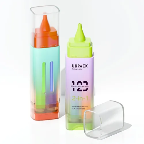 15ml dual-chamber airless dropper bottle - 1