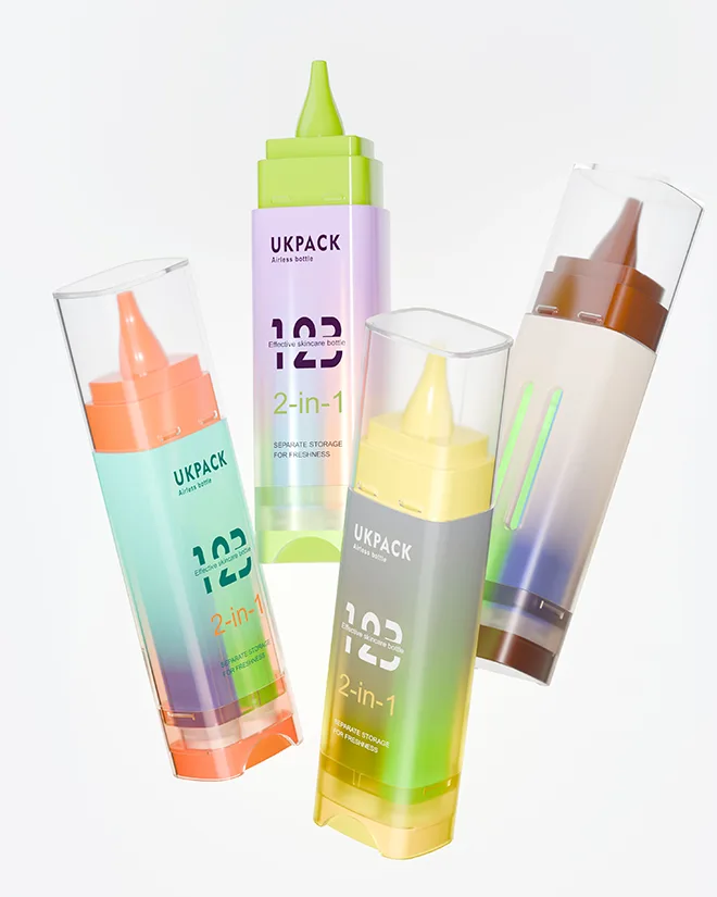 15ml dual-chamber airless dropper bottle - 5