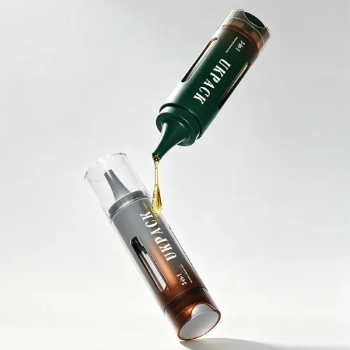21ml 3室式エアレスドロッパーボトル - 1個