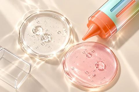 dual chamber airless dropper bottle for dual serum skincare treatments